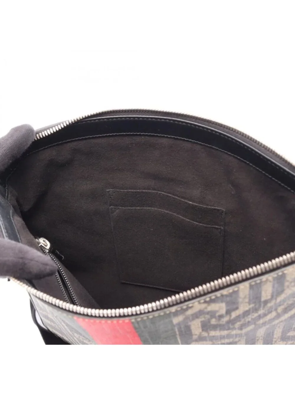 Gucci Shoulder Bag GG Carre Bag Khaki Canvas Leather